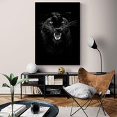 Poster Panther Roar - Plexiglas - Meerdere Afmetingen & Prijzen | Wanddecoratie - Interieur - Art - Wonen - Schilderij - Kunst