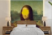 Behang - Fotobehang Mona Lisa - Leonardo da Vinci - Kunst - Breedte 240 cm x hoogte 240 cm