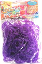 loombandjes junior rubber paars 300-delig