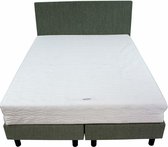 Bedworld Boxspring 200x200 - Medium - Seudine - Olijfgroen (ONC37)