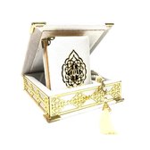 Luxe box met plex, Koran en tasbih Klein Wit