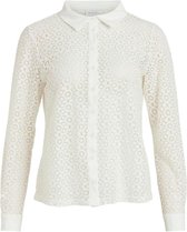 Vila Blouse Vijania L/s Lace Shirt 14068906 Birch Dames Maat - W38