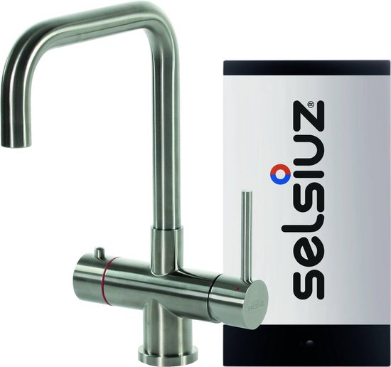 Selsiuz 3-in-1 kokend water kraan haaks met single boiler RVS