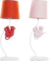 Bureaulamp DKD Home Decor Polyester Hars (2 pcs) (19 x 17 x 53 cm)