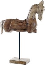 Decoratieve figuren DKD Home Decor Paard Mangohout Natuurlijk Paard (42 x 12 x 54 cm)