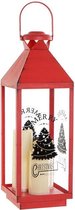 Lykta DKD Home Decor Rood Beige Polypropyleen (20.5 x 20.5 x 61 cm)