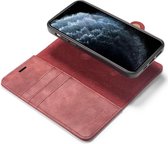 DG Ming Apple iPhone 13 Hoesje 2-in-1 Book Case en Back Cover Rood