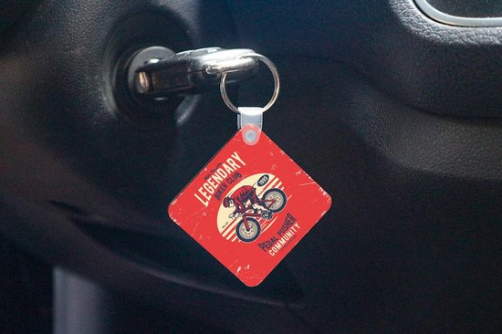 Sleutelhanger hout fiets met tekst of naam | Moederdag