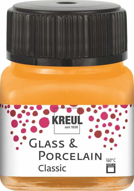 Glasverf - Porseleinverf - Classic - Oranje - Kreul - 20ml