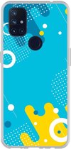Smartphonebooster Telefoonhoesje - Back Cover - Geschikt Voor OnePlus Nord N10 5G - Blue En Blue