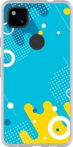 Smartphonebooster Telefoonhoesje - Back Cover - Geschikt Voor Google Pixel 4A - Blue En Blue