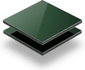Alupanel donkergroen 3 mm RAL 6005 - 160x80cm