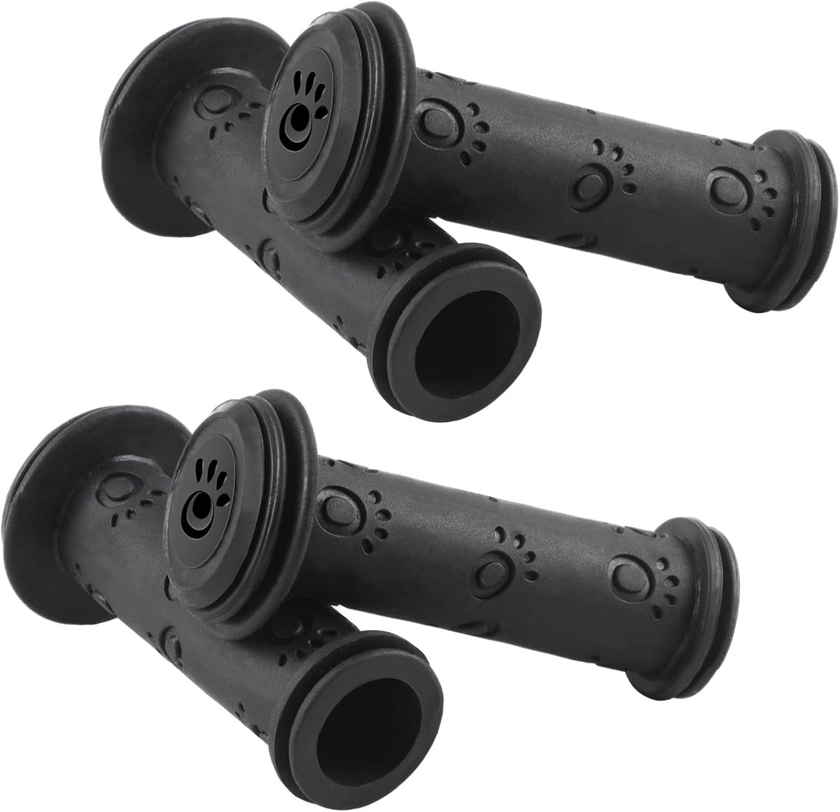 KZQ Handvatten voor kinderfietsen – 22 mm – 2 paar (4 stuks) – Geschikt voor fietsen, steps en driewielers – Rubberen handvatten met stootbescherming