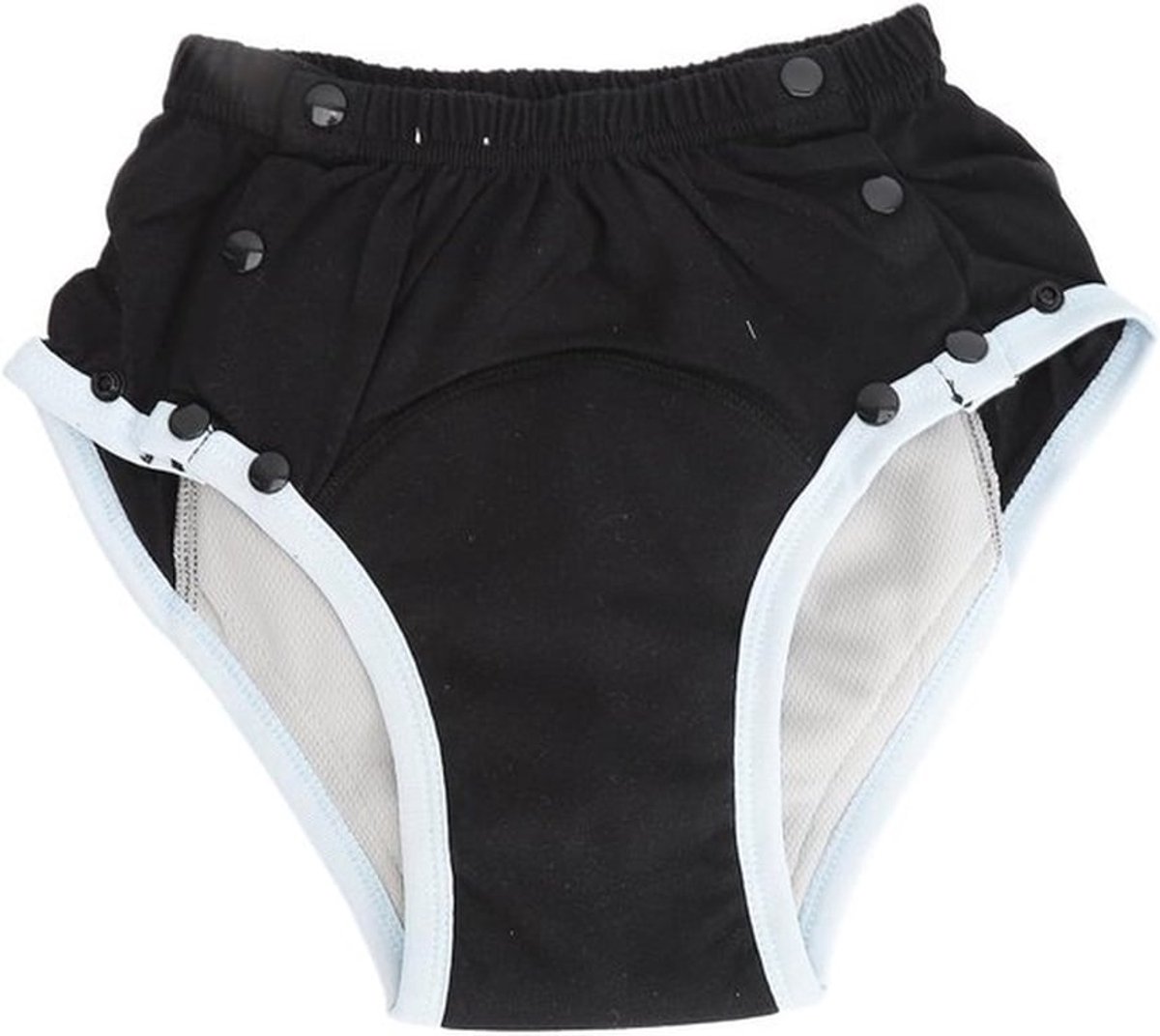 Doek luier voor volwassenen, proof luierbroek met ingebouwde absorberende laag, herbruikbare wasbare pull-up plastic broek, volwassen luier voor oude man incontinentie en handicap mannen (S)