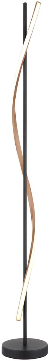 Globo Design vloerlamp Watkins zwart - 67354S