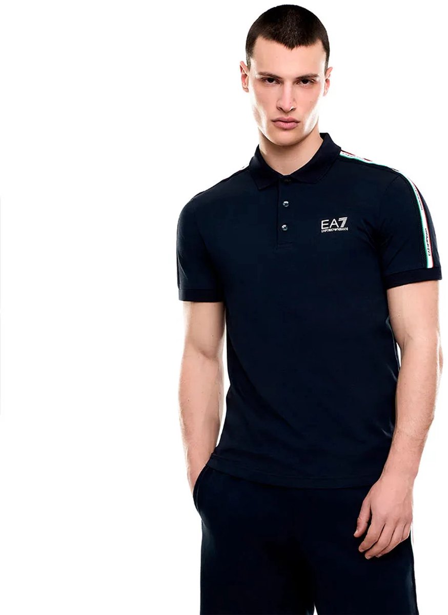 Ea7 Emporio Armani 7m001862_af12503 Korte Mouw Poloshirt Blauw XL Man