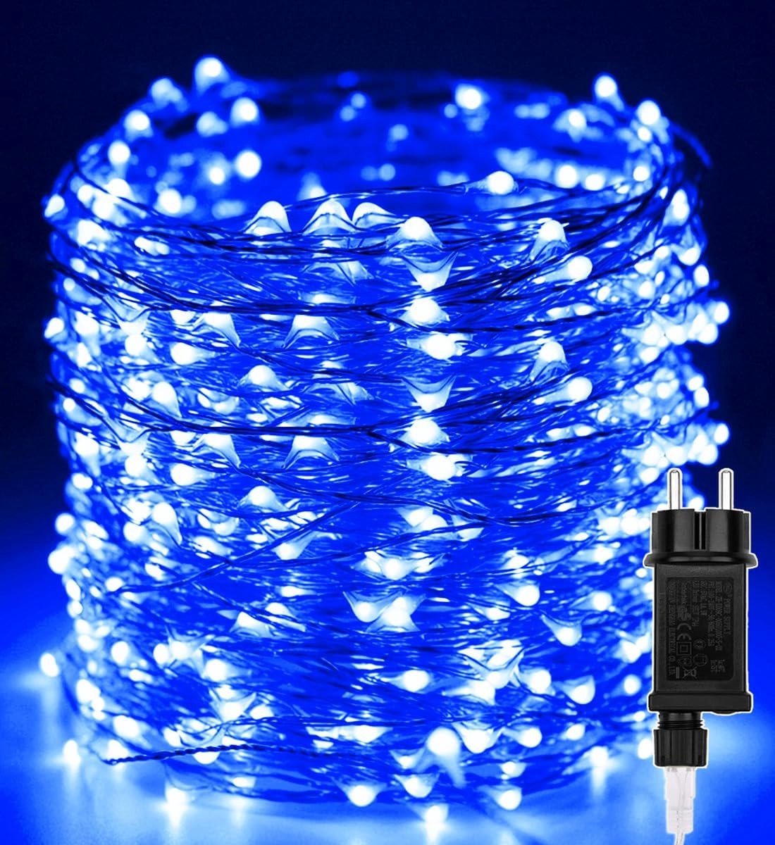 LED Lichtsnoer - Blauw - 50M - Koperdraad met 500 LED's - Voor Binnen en Buiten Decoratie
