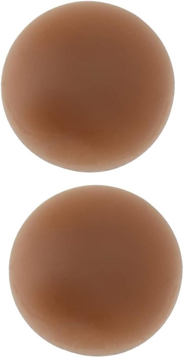 Zelfklevende siliconenpasta's voor vrouwelijke tepelhoezen - Dagelijks gebruik - Bruin - Grootte L=10CM
