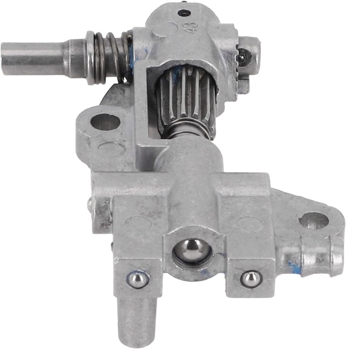 Kettingzaag Oliepomp - Oliepomp Vervanging - Onderhoud Buitenapparatuur - Nauwkeurige Pasvorm - 45-58cc Motoren - Zilverkleurig