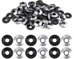 Set van 200 EPDM afdichtringen van 304 roestvrij staal M6.3 × 16 mm, neopreen gecoate ringen voor schroeven, waterdichte afdichting en bevestigingselementen