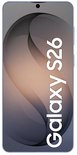 Voorkant van een Samsung Galaxy S26 met een golvend patroon en de tekst 'Galaxy S26'.