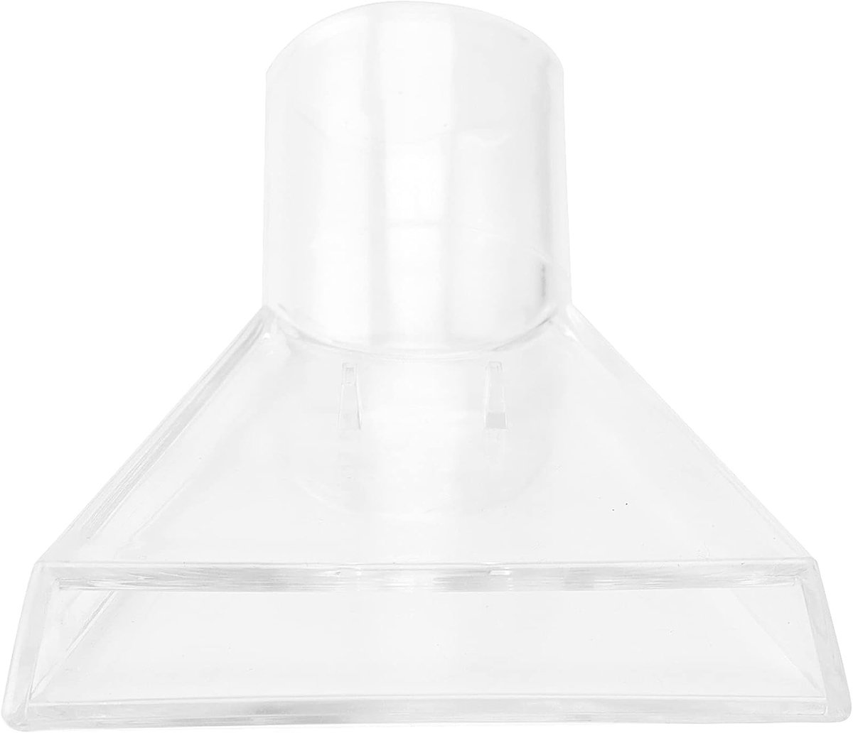 Zwenkkop Stofzuigerborstel - Vloermondstuk Tapijt - Vlekken Reinigen - Robuust Duurzaam - 17 x 9 x 6 cm - Transparant