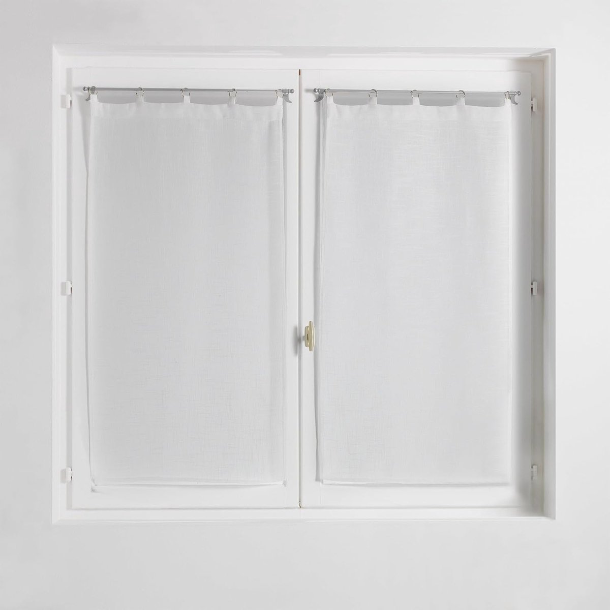 Gordijnen Paar - Raambekleding Stof - Woonkamer Decoratie - Halfdoorschijnend Materiaal -