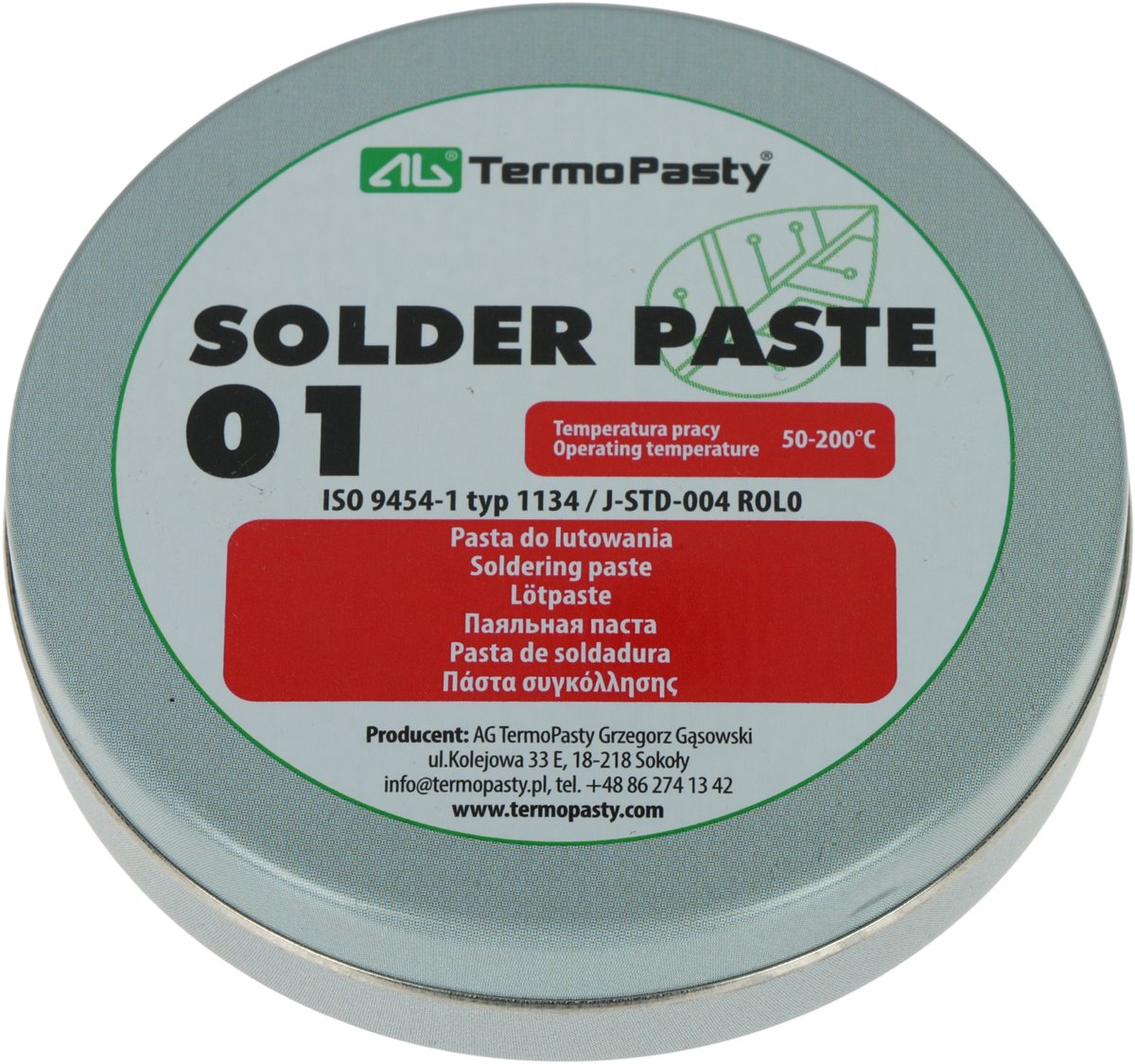 Termopasty | AGT-037 | Soldeerpasta 40 ml. in blikje