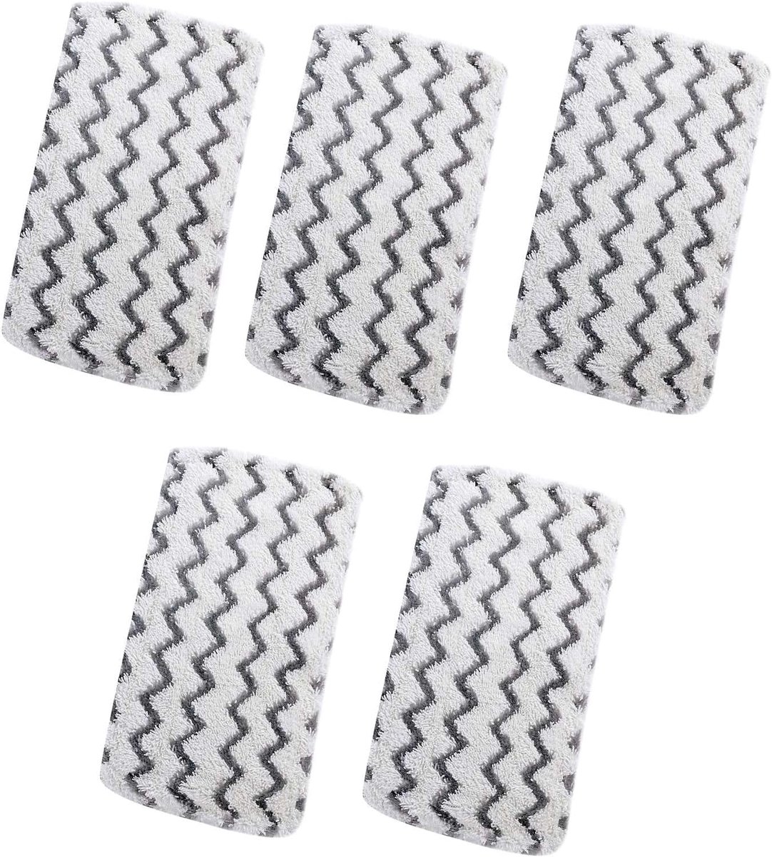 Reinigingspads - Stofdoeken - Vloeren Reinigen - Speciaal voor stoomreinigers - 5 Stuks - Wit
