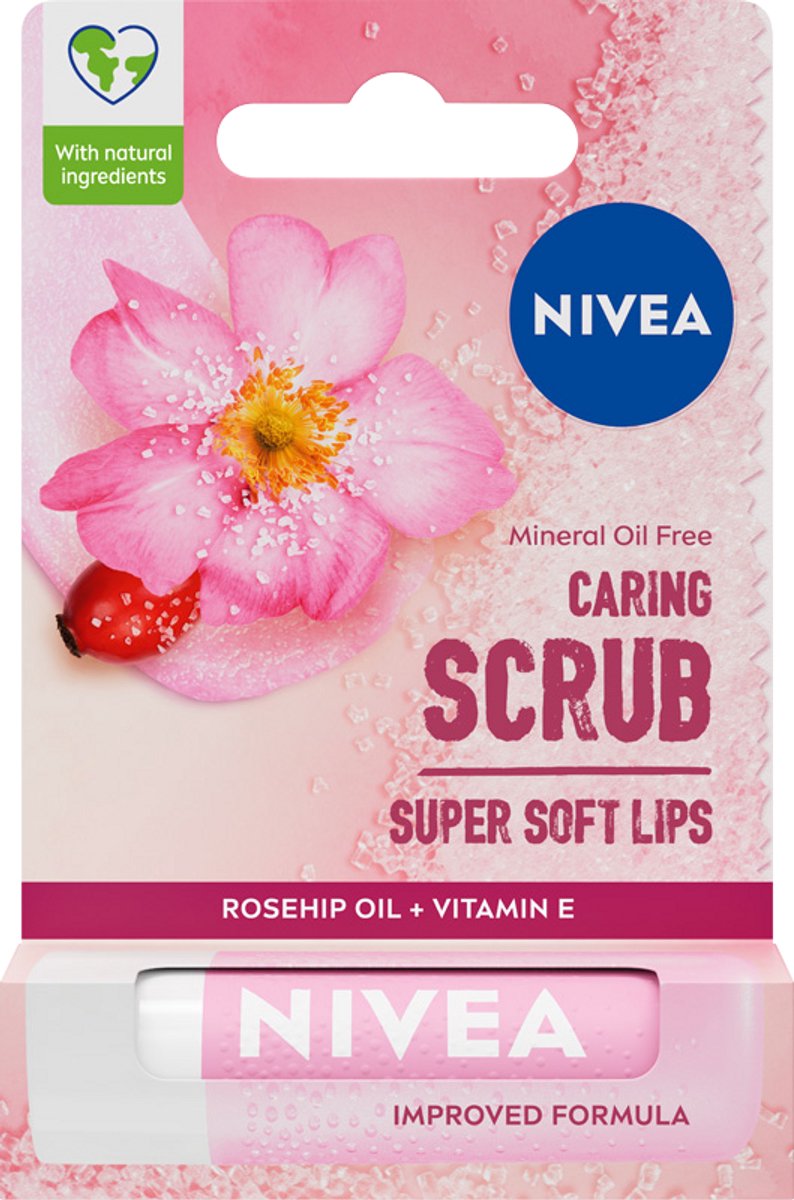 NIVEA - Lippenpeeling - Wilde Roos - Verzachtend - Vitamine E