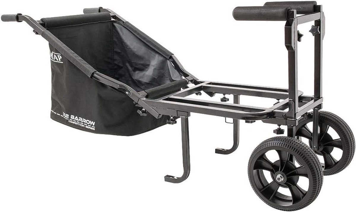 Verstelbare Kruiwagen - Draagkar Tuin - Tuinonderhoud Klus - Uitschuifbaar Frame - 1 Kilogram - Zwart