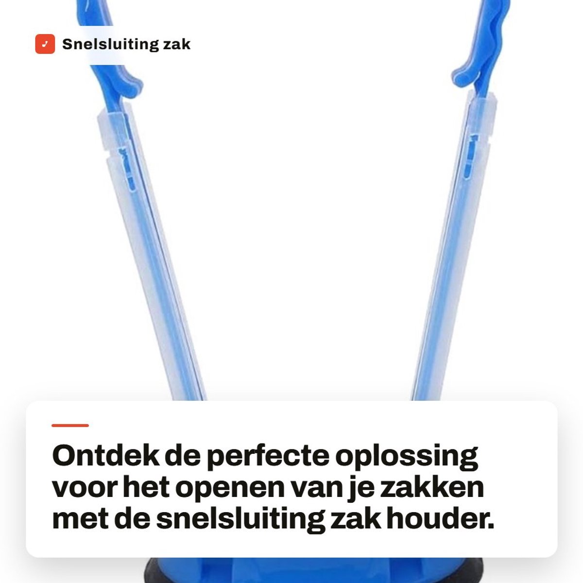Dailygoods- Zakopener Verstelbaar - Antislip Houder - Opbergzak Openen - Handsfree Voedsel - Duurzaam Materiaal - Eenvoudig Opbergen - Zakhouder
