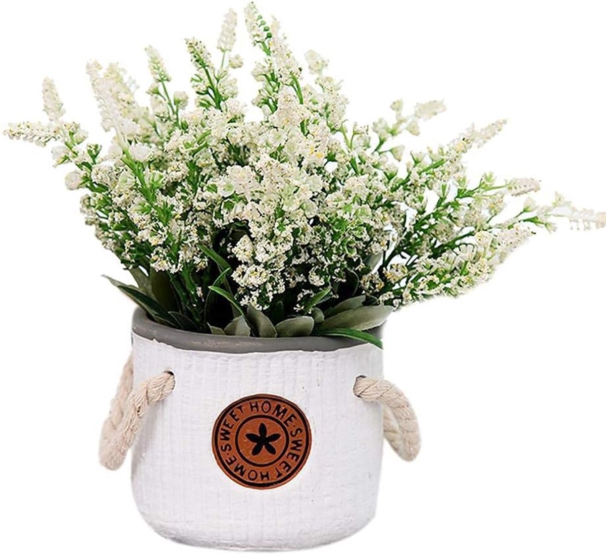 Kunstbloemen in pot - Nepplanten decoratie - Huis en kantoor - Onderhoudsvrij groen - 20 x