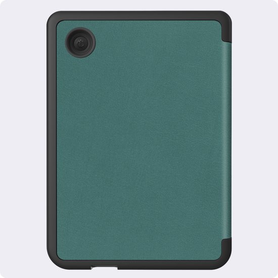 Hoes Geschikt voor Kobo Clara 2E - Luxe E-reader Trifold Case - Bescherm Hoesje Book Cover - Donkergroen — afbeelding 5