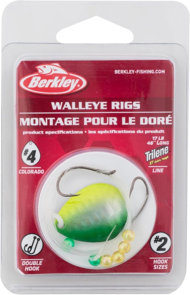 Spinner Rigs - Visserij Set - Snoekbaars Vissen - Verschillende Bladstijlen - 48 Inch - Limoen Chartreuse