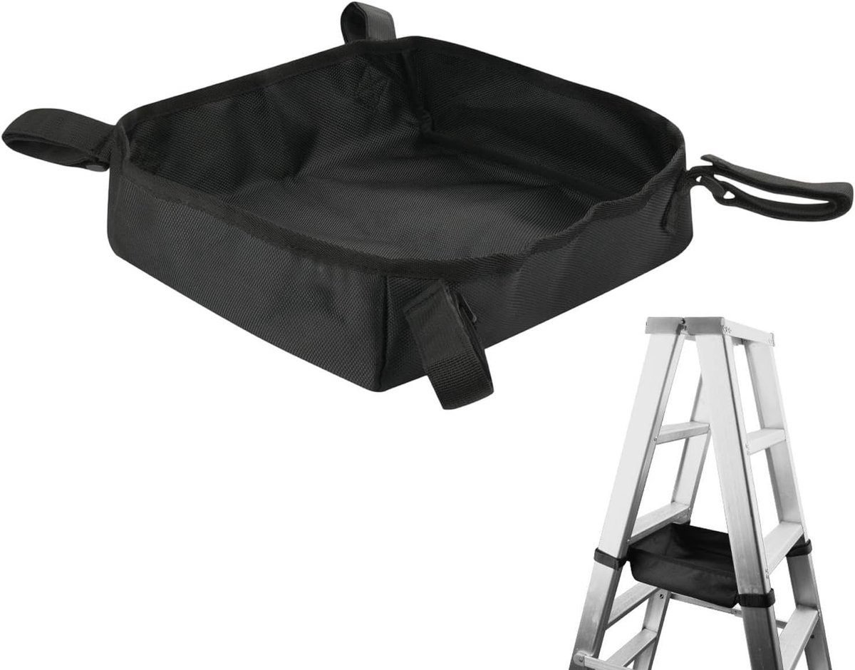 Ladder Gereedschapshouder - Klus Organizer - Gereedschap Opbergen - Slijtvast Oxforddoek - 26x17x5 cm - Zwart