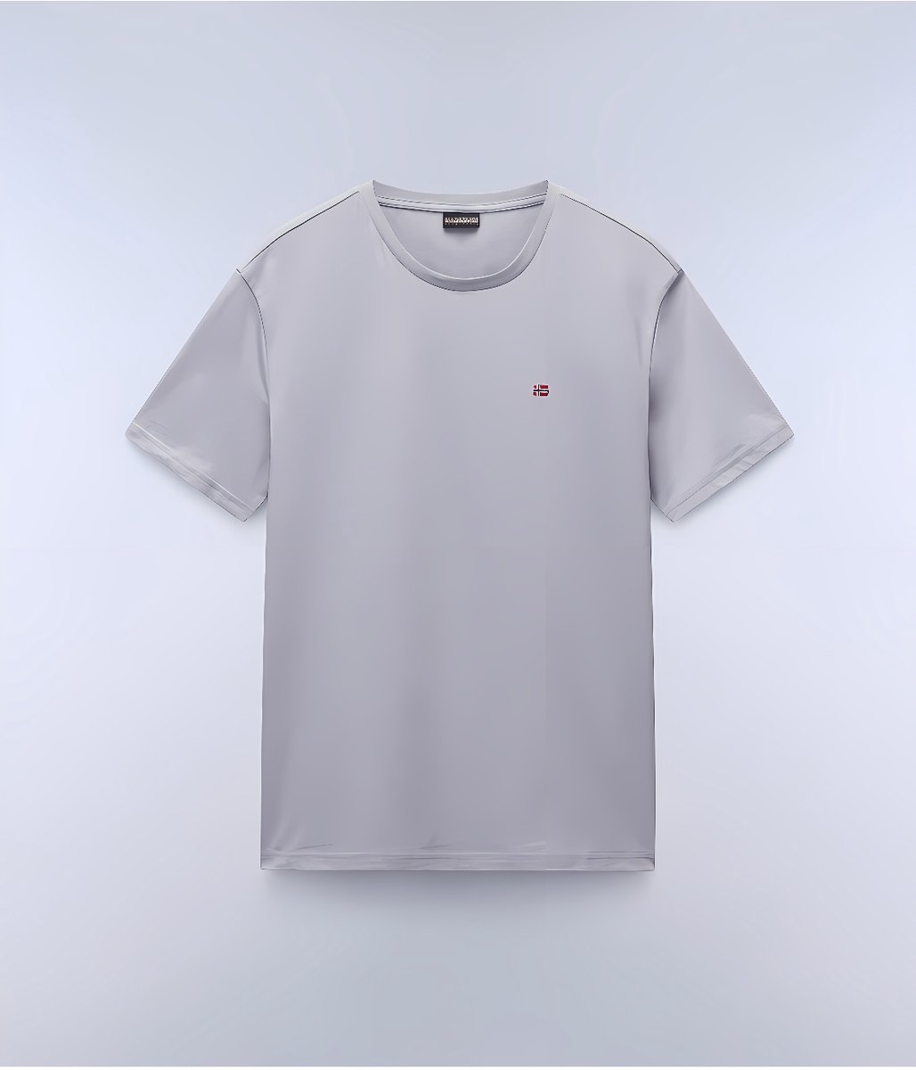 Short Sleeve Crew Neck Tee T-Shirts Grijs