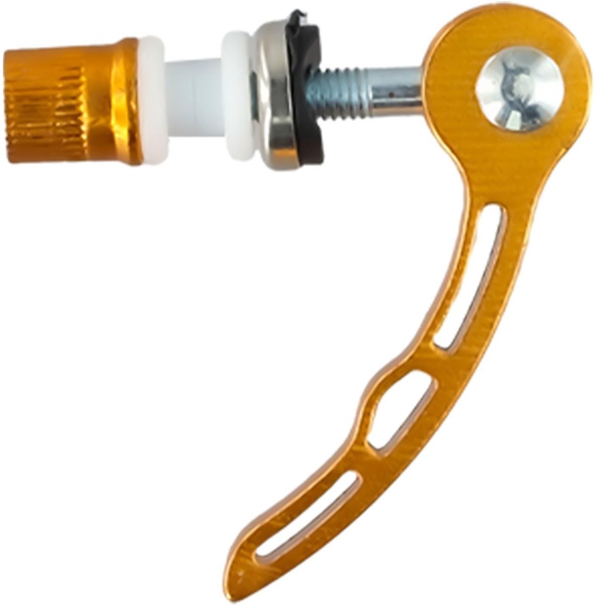 Zadelpenklem Fiets - Zadelpen Spies - Zithoogte Aanpassen - Lichtgewicht Aluminium - M6x45mm - Zwart
