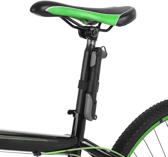 Mini Fietspomp - Hogedrukpomp - Fietsband Reparatie - Met Manometer - 120 PSI - Zwart/Blauw — afbeelding 3