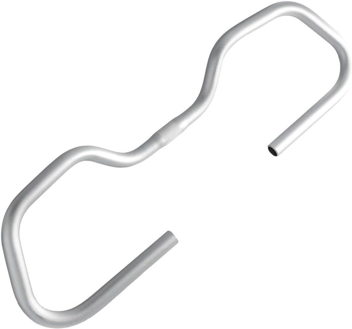Fietsstuur - Vlinderstuur aluminium - Comfortabel fietsen - Geanodiseerde afwerking - 25.4 x 580 mm - Zilver