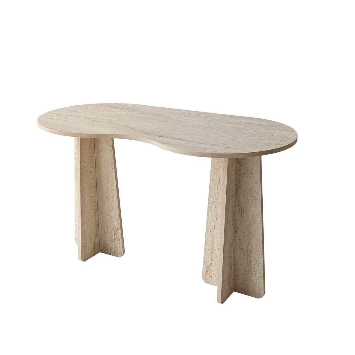 CALICOSY - Kantoor met organisch gevormd blad L120 cm COMO