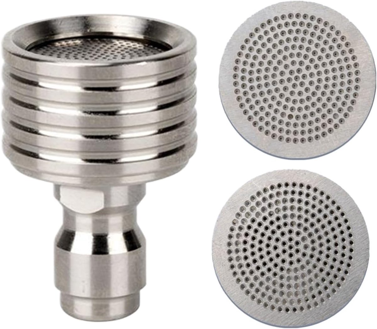 Hogedrukreiniger Sproeiers - Mondstukken Set - Diverse Reinigingstaken - 3 Modus Varianten - 1/4 Inch - Zilver