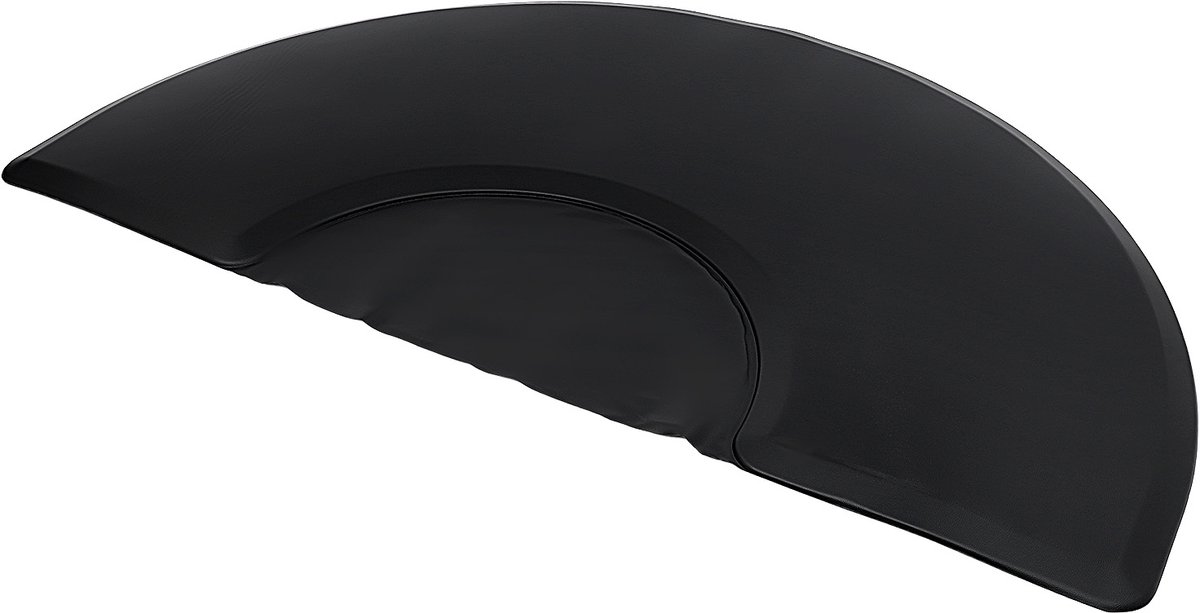 Vloermat 3x5ft Salonmat Halve Cirkel Mat Vloerbeschermingsmat Voor Kapsalon Barbierstation