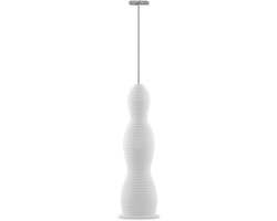 Melkopschuimer - Opschuimer Cappuccino - Thuis Barista - Zacht Design - 27.5 cm - Wit