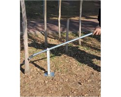 Hek Paal Verwijderaar - Paaltrekker Tool - Palen Uitgraven - Hoge Hefboomwerking - 100 cm Lengte - Zwart