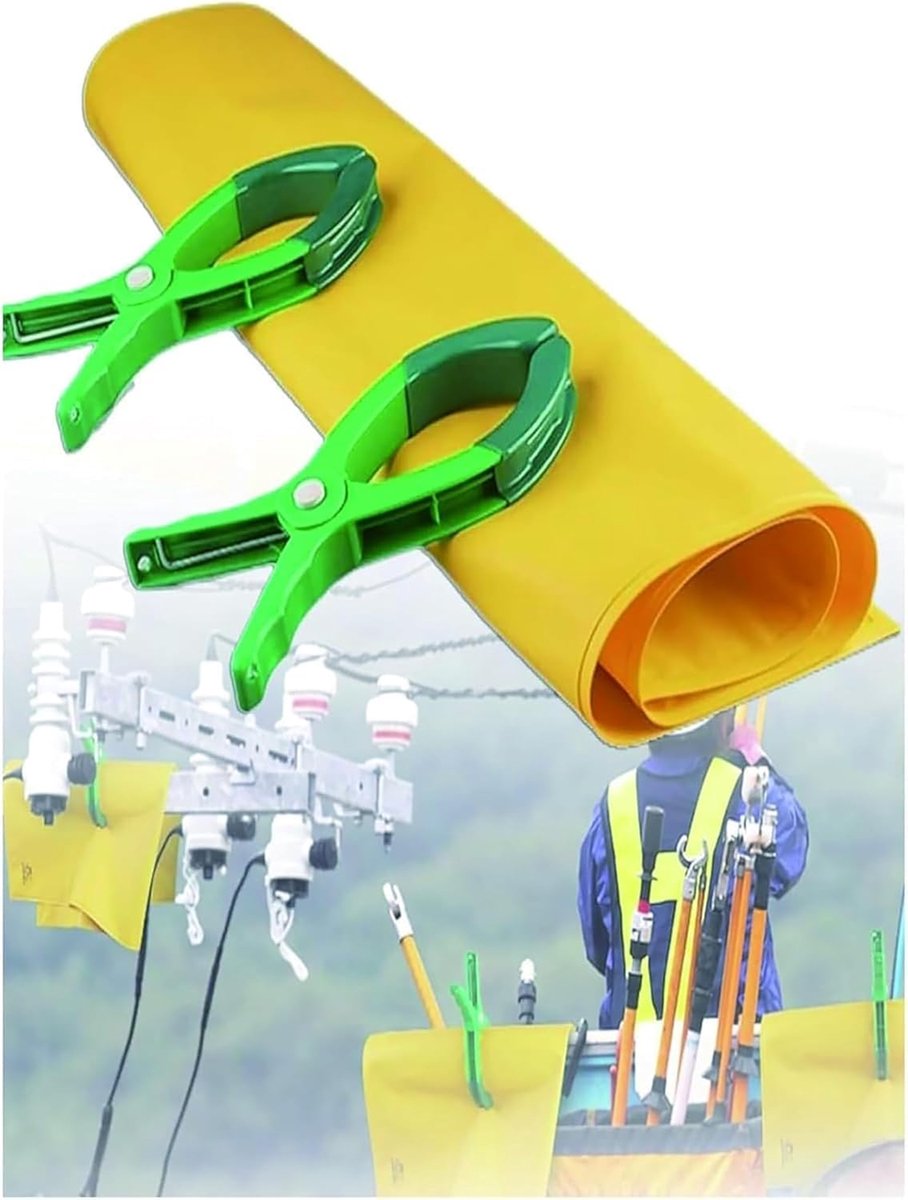 Isolatiedeken Lijnwerkers - Veiligheidsdeken Elektricien - Elektrische Bescherming - Hoogspanningsbestendig - 80x100 cm - Geel