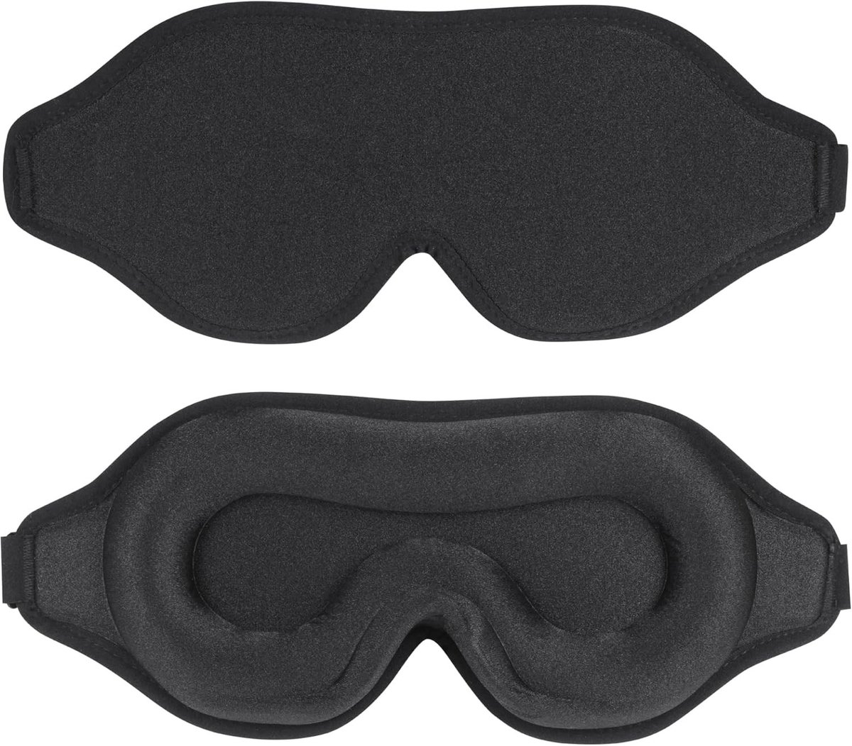 Verstelbaar Slaapmasker - Zwart - Ultra Zacht en Comfortabel - 100% Verduisterend - Voor Mannen, Vrouwen en Kinderen