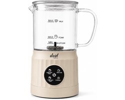 Melkopschuimer - Glas - PFAS-vrij - 4-in-1 functie - Voor Koffieliefhebbers