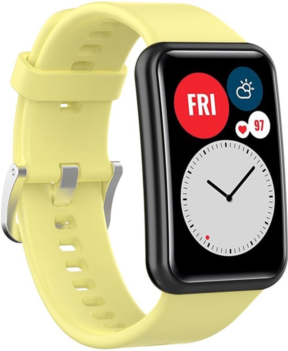 Store_8 - Huawei Watch Fit Strap - Zachte Siliconen Sportband - Comfortabel voor