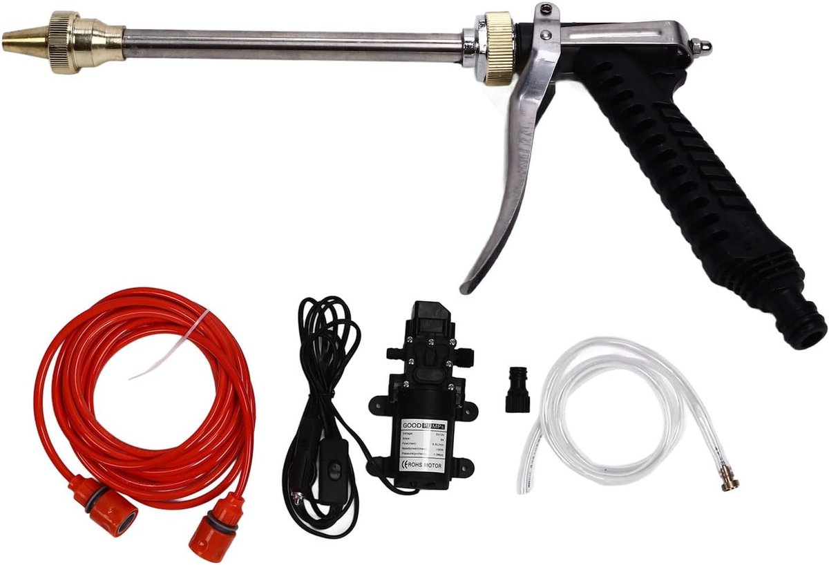 Hogedrukreiniger Pomp - Watersproeier Set - Tuin Reinigen - 100W Krachtige Motor - 55 L/min - Zwart